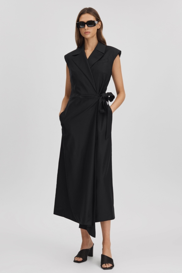 Anna Quan Wrap Front Maxi Dress