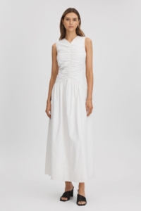 Anna Quan Ruche Maxi Dress