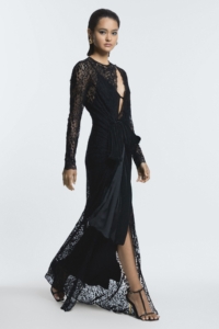 Atelier Lace Velvet Maxi Dress