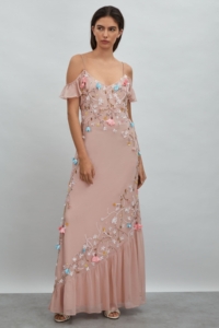 Raishma Embellished Floral Maxi Dress