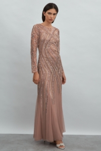 Raishma Embellished Tulle Maxi Dress