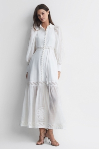 Joslin Linen Blouson Sleeve Maxi Dress