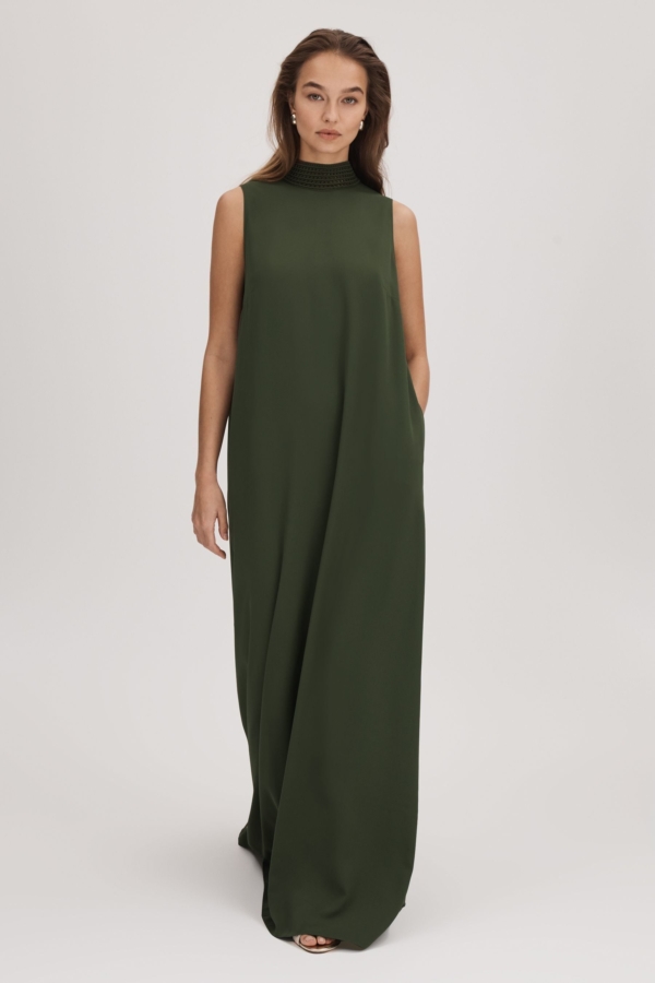 Florere High Neck Maxi Dress