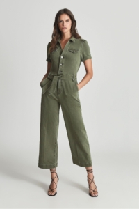 PAIGE Anessa – Denim Jumpsuit, Green