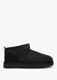 UGG Classic Ultra Mini Black Twinface Boots Size: 41, Colour: Black Su