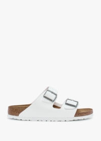 BIRKENSTOCK Arizona Birko-Flor White Two Bar Mules Colour: Wte, Size: