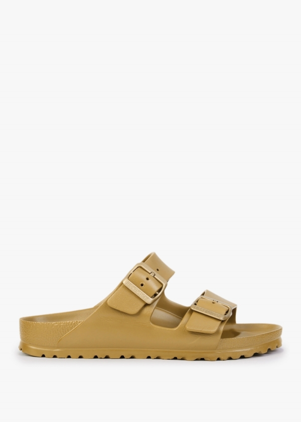 BIRKENSTOCK Arizona EVA Glamour Gold Two Bar Mules Colour: Gde