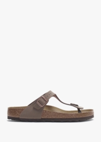 BIRKENSTOCK Gizeh Birko-Flor Mocca Toe Post Sandals Size: 37, Colour: