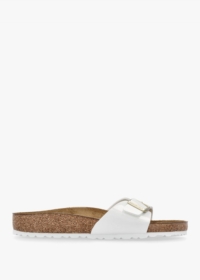 BIRKENSTOCK Madrid Birko-Flor Patent White Mules Size: 41, Colour: Whi