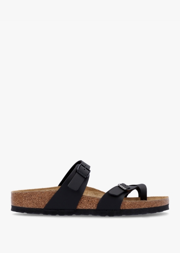 BIRKENSTOCK Women&apos;s Mayari Birko-Flor Black Sandals Colour: Black Fabr