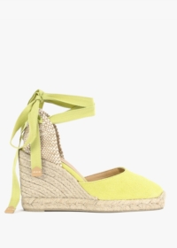 CASTANER Carina Yellow Wedge Espadrilles Size: 37, Colour: Yellow Fabr