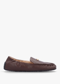 COACH Ronnie Maple Leather Loafers Size: 8, Colour: Brown Leather