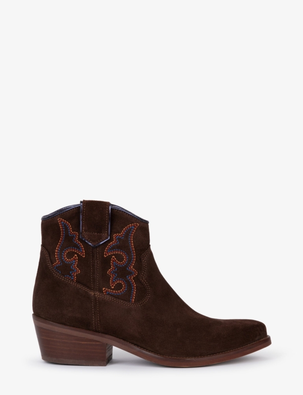 Penelope Chilvers Cassidy Suede Embroidered Boot