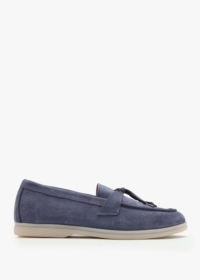 DANIEL Siani Blue Suede Loafers Size: 41, Colour: Blue Suede