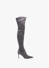 DANIEL Stret Grey Suede Over The Knee Boots Size: 39, Colour: Grey Sue