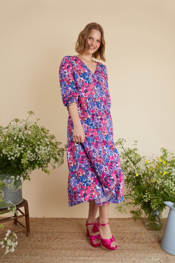 MuthaHood Martha Floral Midi Dress