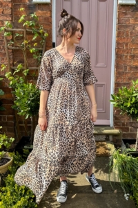 MuthaHood Meadow Leopard Dress