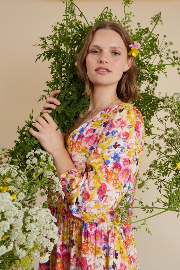 MuthaHood True Bloom Midi Dress