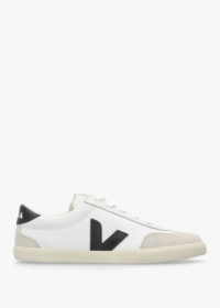 VEJA Volley White Black Canvas Trainers Size: 39, Colour: Black Fabric