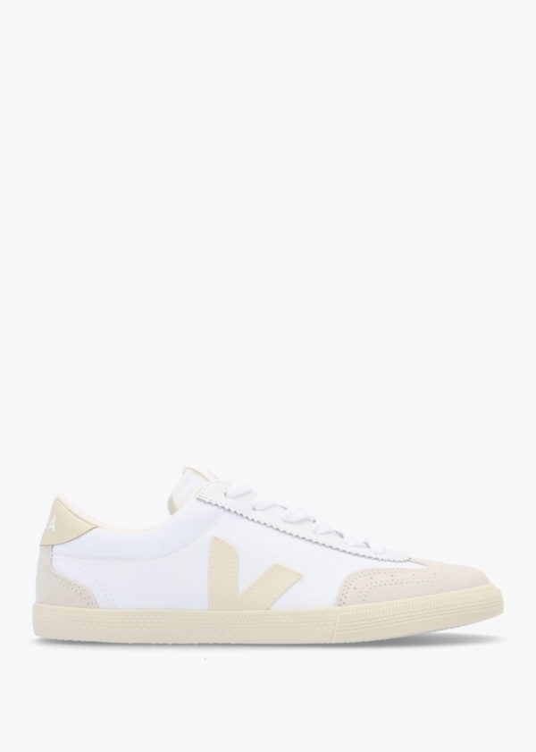 VEJA Volley White Pierre Canvas Trainers Size: 39