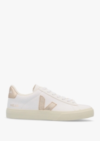 VEJA Women's Campo Chromefree Leather Extra White Platine Trainers Siz