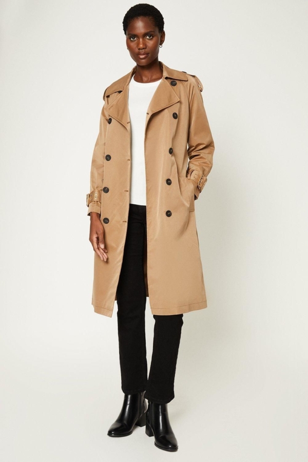 Womens Cuff Detail Trench Coat by Wallis UK GBP66.50